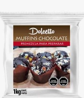 MUFFINS CHOCOLATE 1KG DOLCETTO