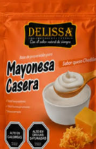 MAYONESA CASERA SABOR A QUESO CHEDDAR DELISSA 500GR
